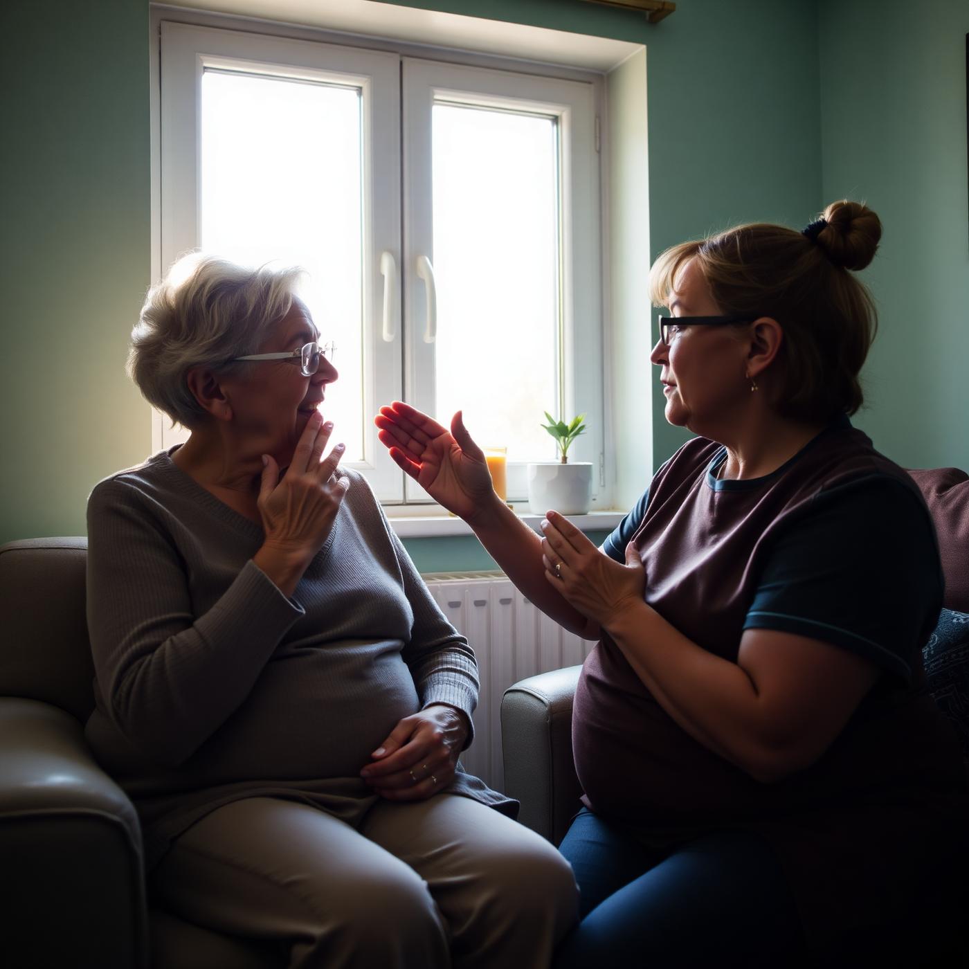 Sarah delivering respiratory physiotherapy during a home visit