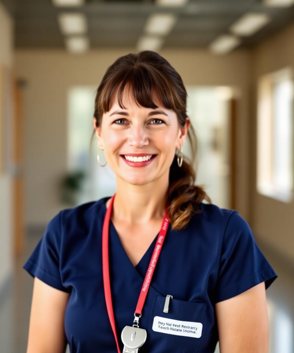 Portrait of Sarah, respiratory physiotherapist